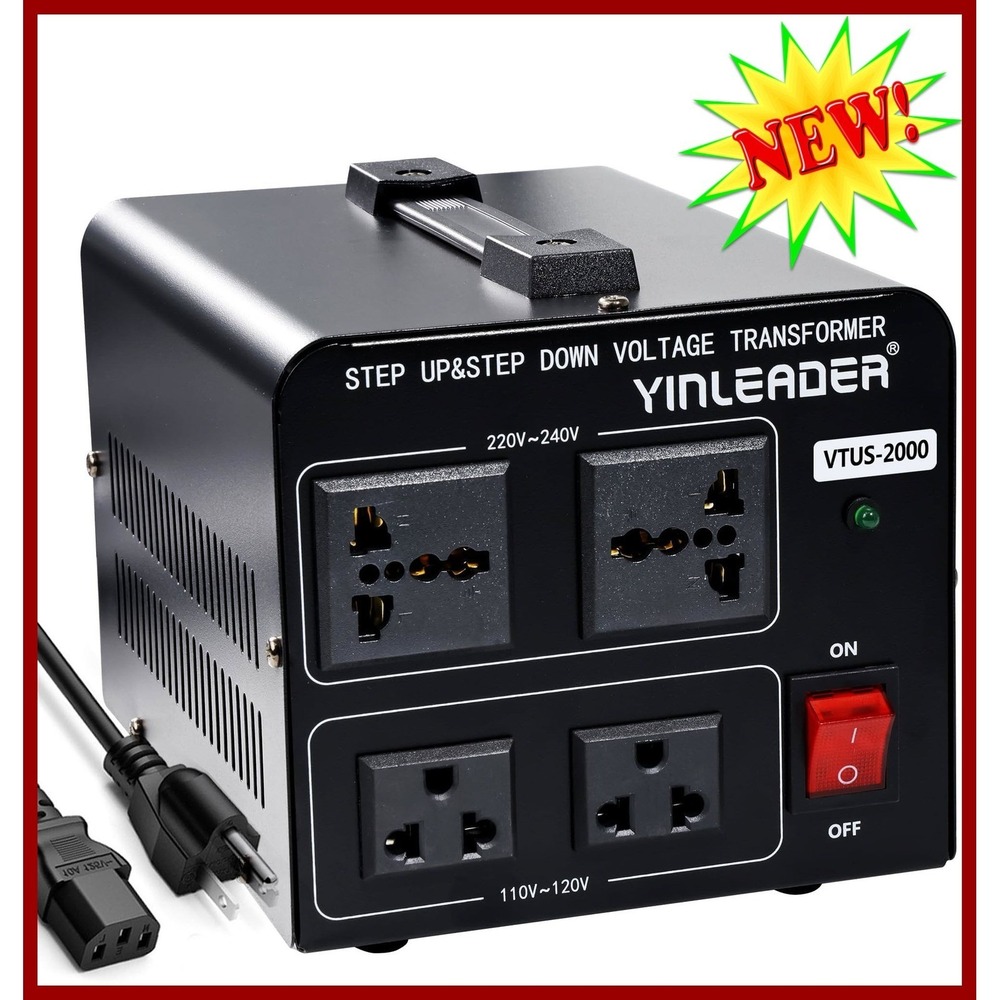 Yinleader VTUS-2000 Voltage Transformer 2000W Step Up Down 110V 220V‎ Converter